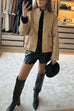 Trixiedress Stand Collar Zip Up Pocketed Sequin Jacket
