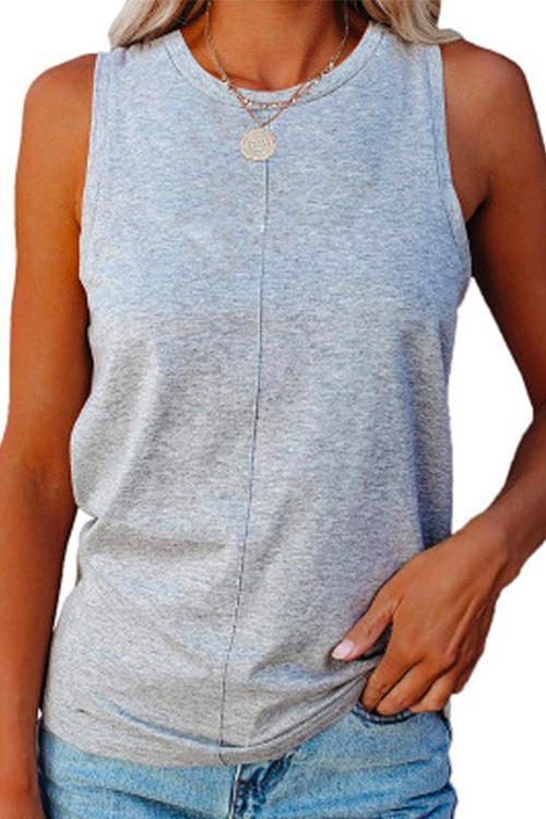Trixiedress Crewneck Sleeveless Cozy Top