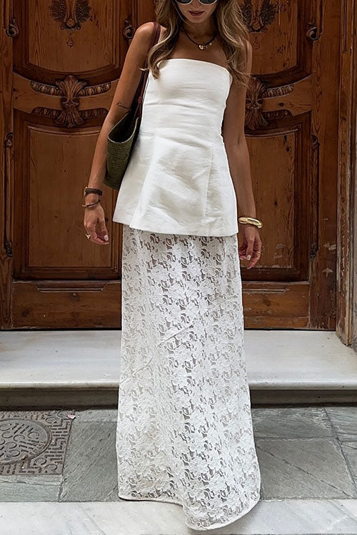 Trixiedress Chicest Strapless Tube Solid Top