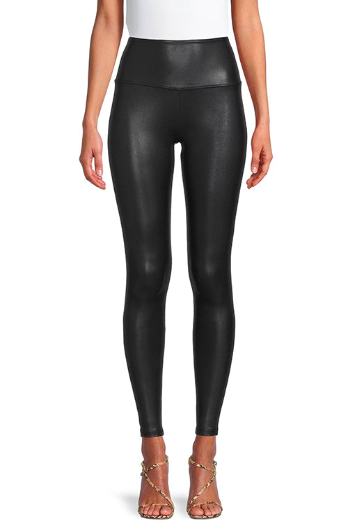 Trixiedress High Waist Faux Leather Full-length Leggings