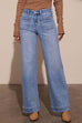 Trixiedress Chic Straight Wide Leg Denim Pants
