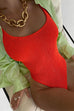 Trixiedress Low Back High Cut Crinkle One Piece Swimsuit