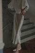Trixiedress High Waist Comfy Satin Midi Skirt
