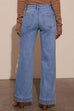 Trixiedress Chic Straight Wide Leg Denim Pants