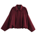 Trixiedress Lapel Zip Up Trendy Bomber Jacket