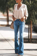 Trixiedress Distressed Bell Bottoms Skinny Denim Pants