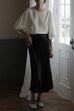 Trixiedress High Waist Comfy Satin Midi Skirt