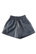 Trixiedress Elastic Waist Pocketed Faux Leather Shorts