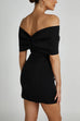 Trixiedress Bow Off Shoulder Bodycon Mini Party Dress