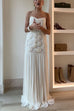 Trixiedress Spaghetti Strap Floral Applique Patchwork Maxi Dress