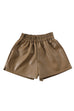 Trixiedress Elastic Waist Pocketed Faux Leather Shorts