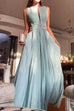Trixiedress Sleeveless Cut Out Open Back Pleated Maxi Dress