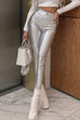 Trixiedress Front Zipper Up Faux Leather Leggings Pants