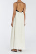 Trixiedress Backless Color Block Splice Swing Maxi Cami Dress