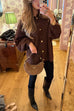 Trixiedress Button Up Balloon Sleeves Sweater Cardigan