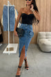 Trixiedress Sweetheart Neck Strapless Bustier Bodysuit