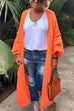 Trixiedress Open Front Love and Peace Pattern Long Sweater Cardigan(in 5 Colors)