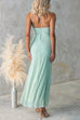 Trixiedress One Shoulder Slit Ruched Ruffle Mesh Maxi Dress
