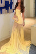 Trixiedress Strapless Tube Flare Mesh Maxi Party Dress