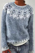 Trixiedress Round Neck Unique Pattern Casual Sweater(in 6 Patterns)