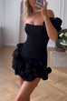 Trixiedress One Shoulder Flounced Bottom Mini Bodycon Dress