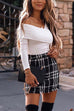 Trixiedress Off Shoulder Long Sleeves Skinny Top