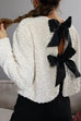 Trixiedress Long Sleeves Bow Knot Glitter Sequin Top
