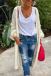 Trixiedress Open Front Love and Peace Pattern Long Sweater Cardigan(in 5 Colors)