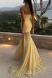 Trixiedress Strapless Tube Flare Mesh Maxi Party Dress