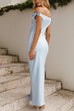 Trixiedress Bow Knot Off Shoulder Maxi Party Dress