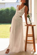 Trixiedress V Neck Sleeveless Cut Out Swing Maxi Dress