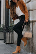 Trixiedress Zip Up Pocketed Faux Suede Moto Jacket(in 7 Colors)