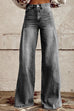 Trixiedress Distressed Wide Leg Fashion Denim Pants