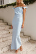 Trixiedress Bow Knot Off Shoulder Maxi Party Dress
