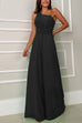 Trixiedress Sleeveless One Shoulder Waisted Flare Wide Leg Jumpsuit