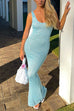 Trixiedress U Neck Sleeveless Sequin Bodycon Maxi Dress