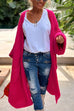 Trixiedress Open Front Love and Peace Pattern Long Sweater Cardigan(in 5 Colors)