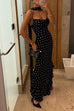Trixiedress Ruffle Hem Polka Dot Maxi Cami Dress