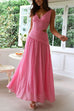 Trixiedress V Neck Sleeveless Cut Out Swing Maxi Dress