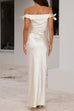 Trixiedress Bow Knot Off Shoulder Maxi Party Dress