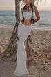 Trixiedress Side Slit Knit Bodycon Maxi Skirt