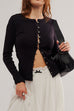 Trixiedress Button Down Long Sleeves Ribbed Knit Top