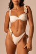 Trixiedress Rose Apllique Triangle High Cut Bikini Sets