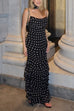Trixiedress Ruffle Hem Polka Dot Maxi Cami Dress