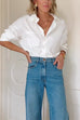 Trixiedress Lapel Long Sleeves Button Up Blouse Shirt