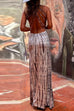 Trixiedress Criss Cross Open Back Tie Dye Maxi Dress