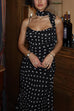 Trixiedress Ruffle Hem Polka Dot Maxi Cami Dress