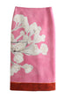 Trixiedress High Rise Color Block Floral Print Pencil Midi Skirt