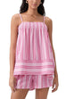 Trixiedress Striped Square Neck Cami Top and Shorts Lounge Set