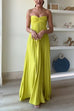 Trixiedress Exquisite Strapless Pleated Maxi Party Dress